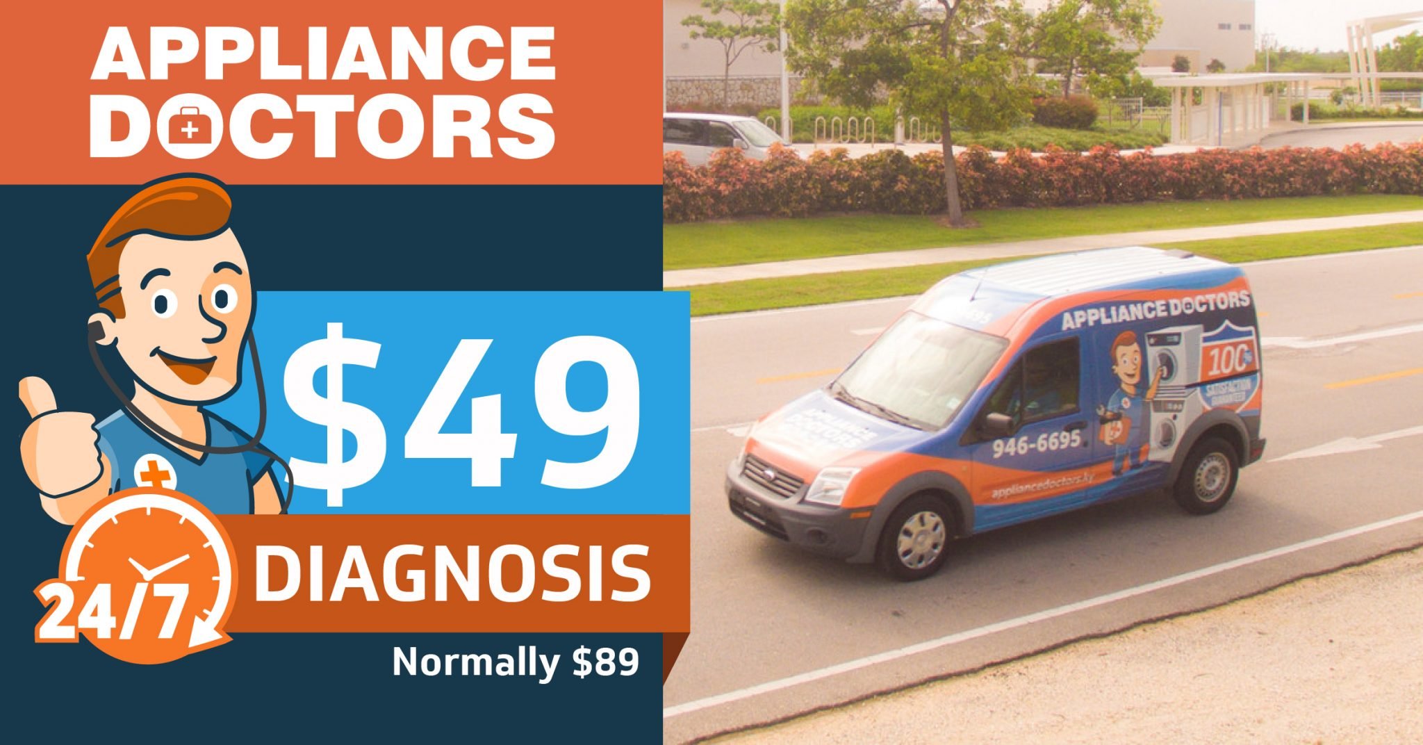 49 Diagnosis Offer! Appliance Doctors
